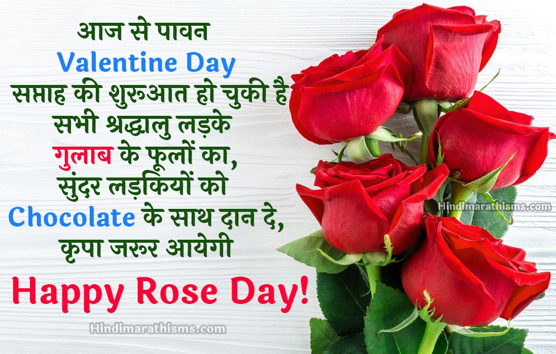 Rose Day Quotes For Girlfriend in Hindi - 100+ Best Rose Day Quotes Hindi