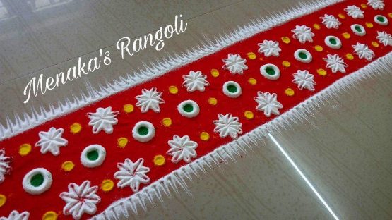 100+ Easy Door Border Rangoli Designs