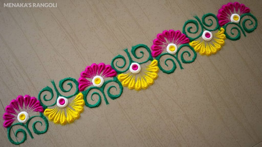 100+ Easy Door Border Rangoli Designs