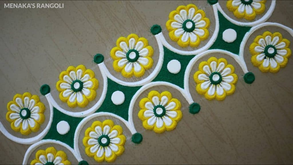 100+ Easy Door Border Rangoli Designs