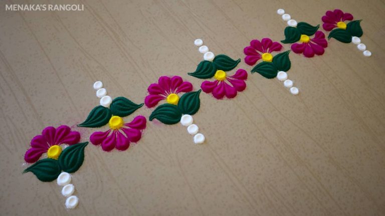 100+ Easy Door Border Rangoli Designs