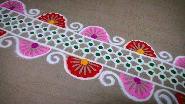 100+ Easy Door Border Rangoli Designs