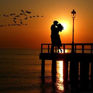 Love Dp Couple in Sunset